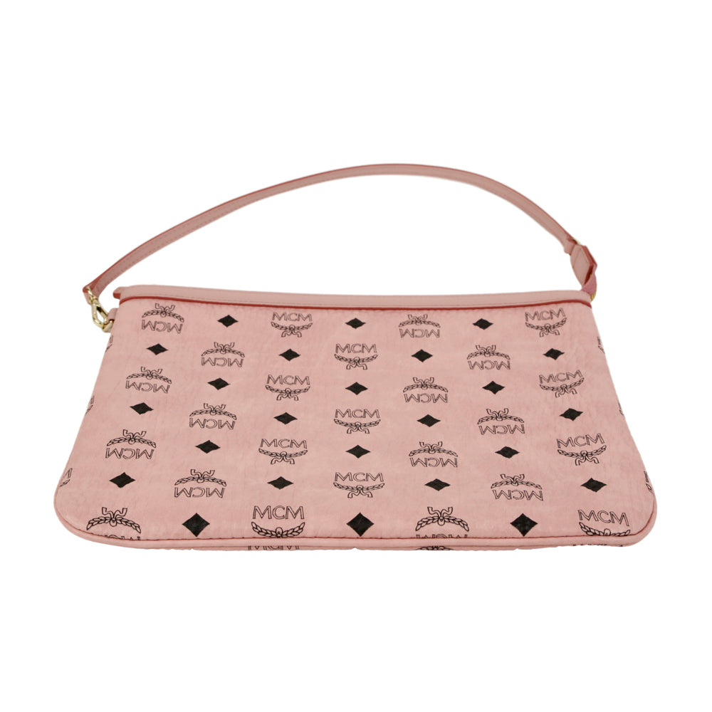 MCM Liz Pink Visetos Zip Pouch