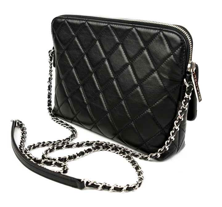 Chanel Black Quilted Leather Flap Front Crossbody Bag