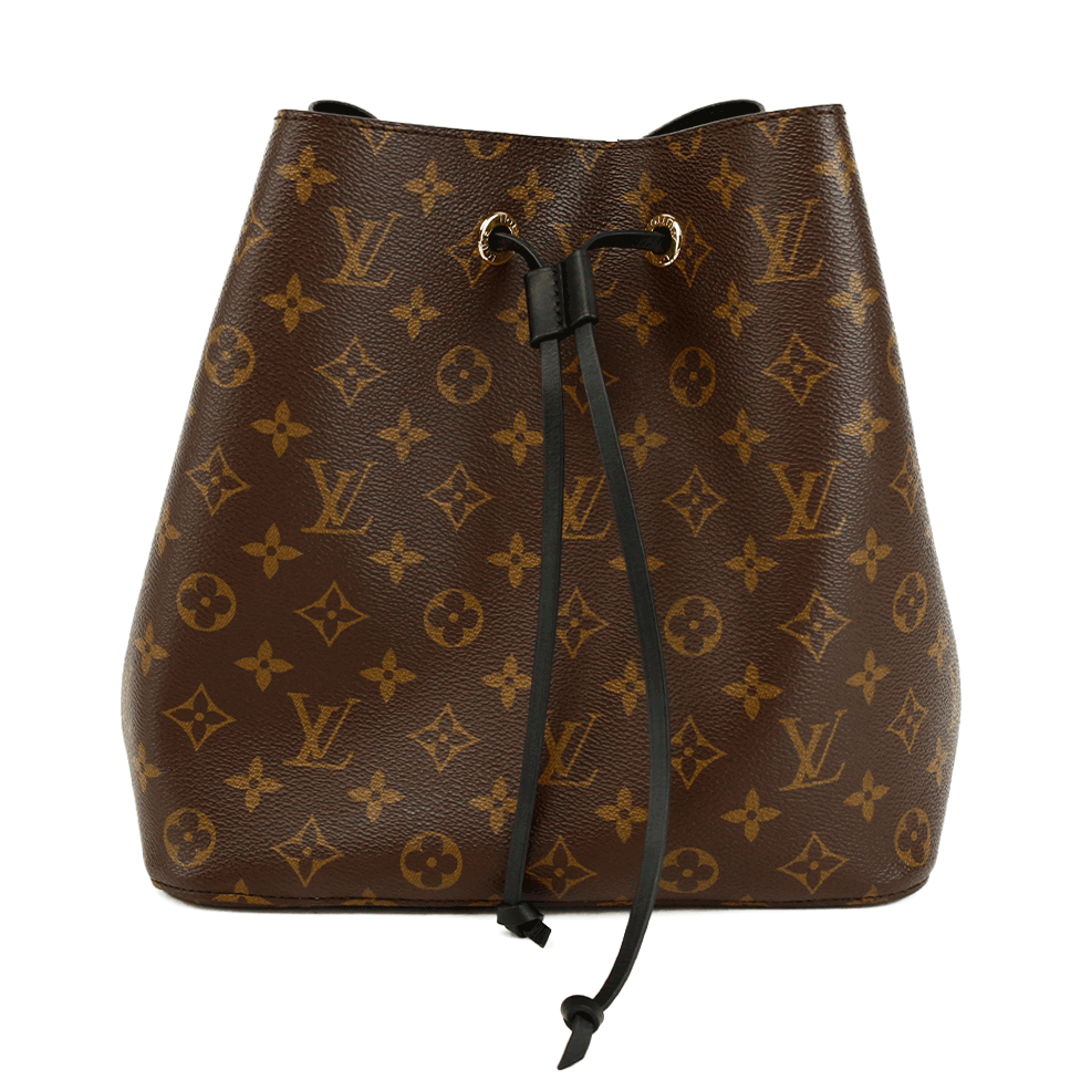 front view of Louis Vuitton Monogram Canvas NéoNoé MM Bucket Bag