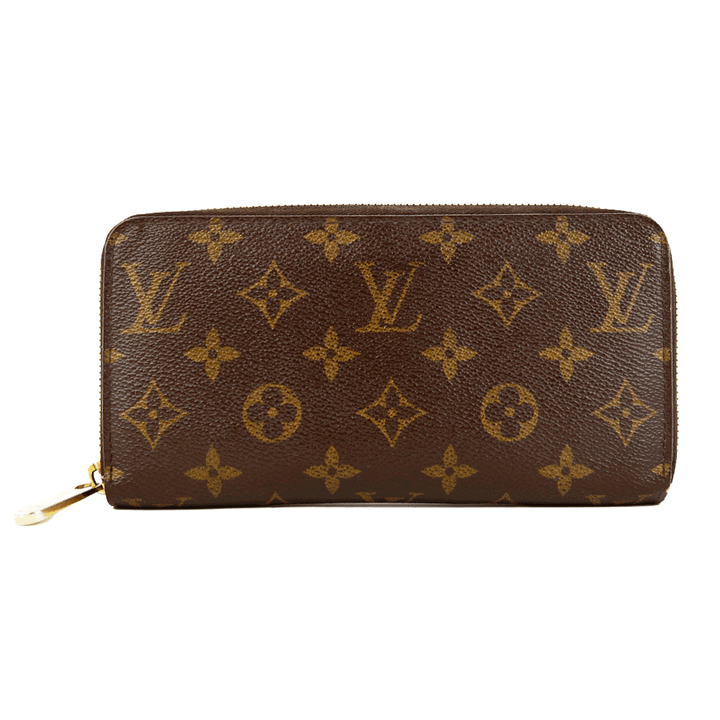 front view of Louis Vuitton Monogram Coated Canvas Zippy Wallet