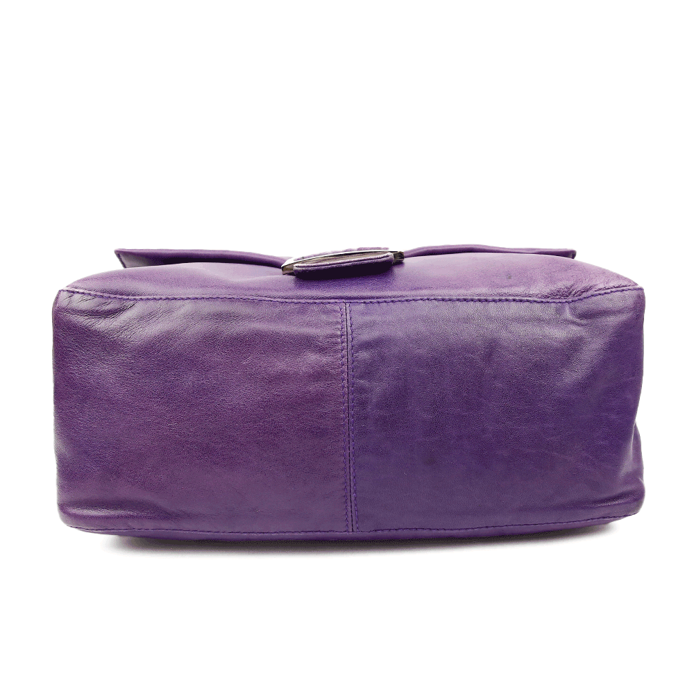 Base view of Fendi Mama Forever Baguette Purple Leather Bag