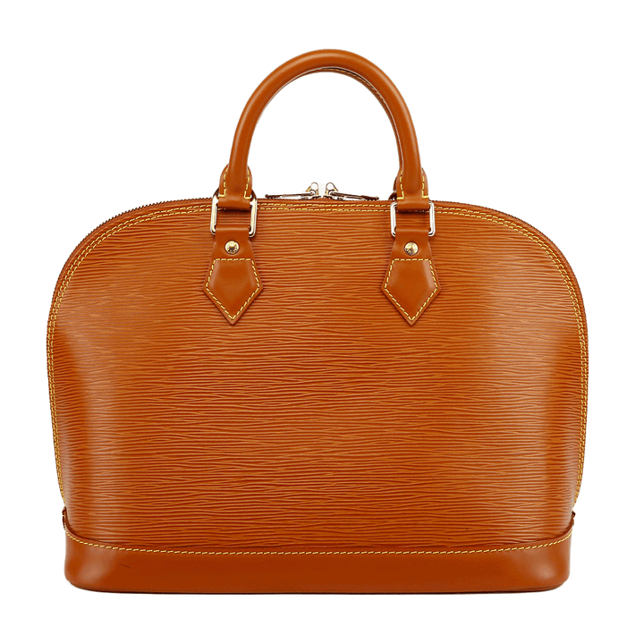 back view of Louis Vuitton Tan Epi Leather Alma PM Tote