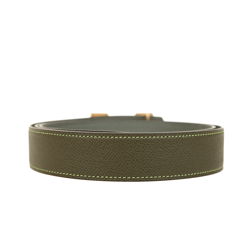 Hermès Reversible Leather H Buckle Belt