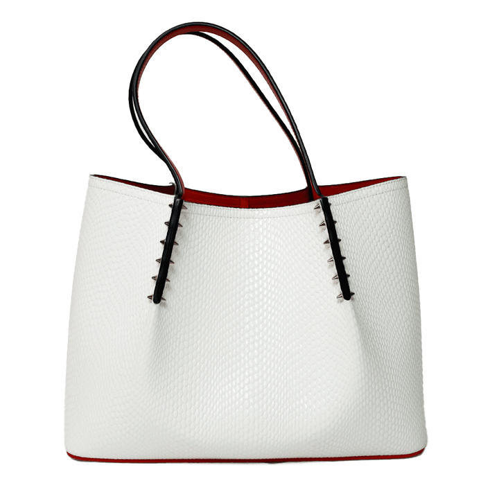 Christian Louboutin Cabarock Small Spiked Leather Tote