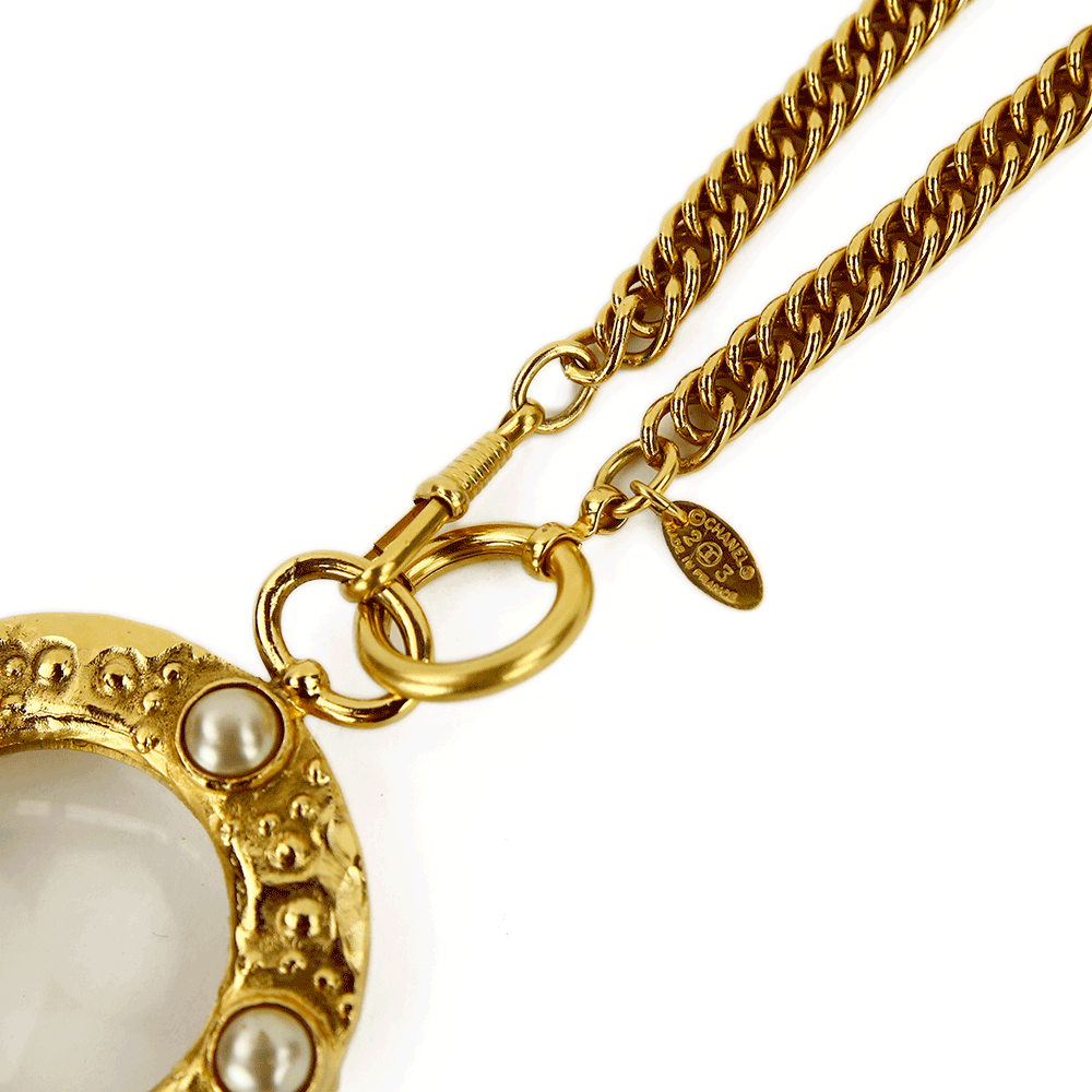 Chanel Vintage Magnifying Hoop Necklace