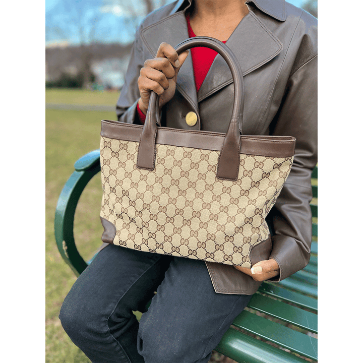 Gucci Vintage Monogram Small Tote Bag