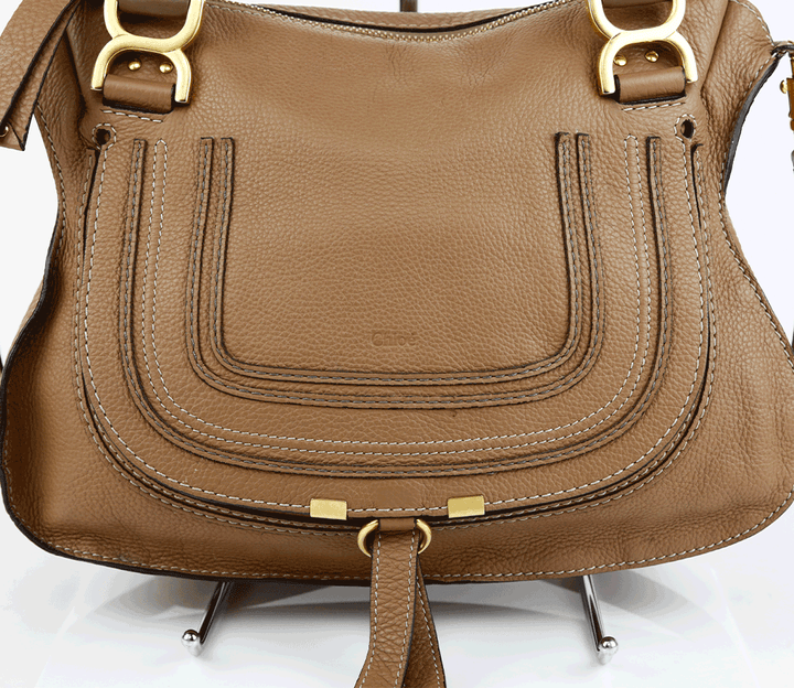 Chloé Brown Leather Medium Marcie Satchel