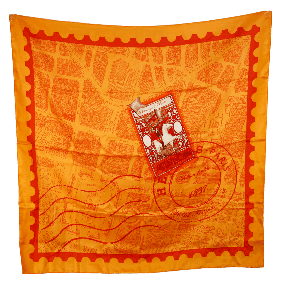 Hermès De Passage à Paris Silk Scarf