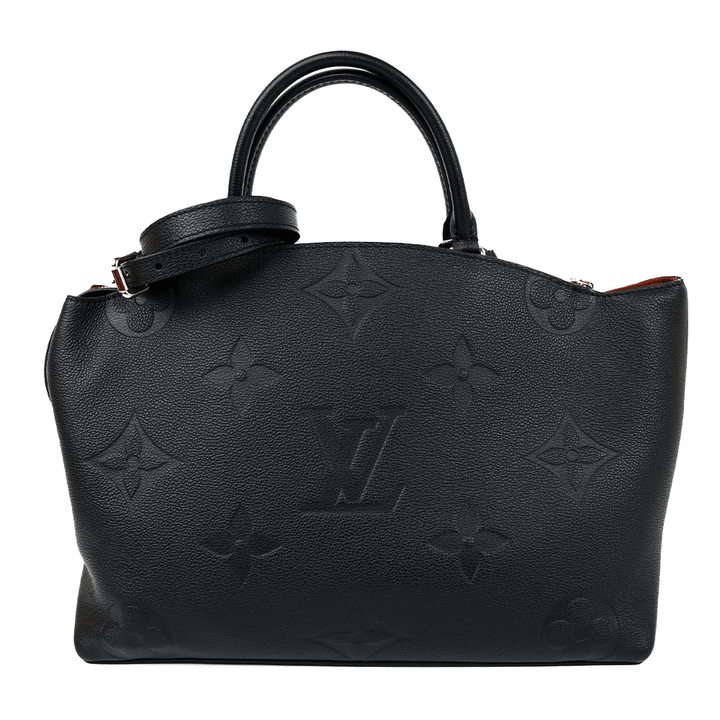 back view of Louis Vuitton Black Empreinte Grand Palais MM Tote Bag