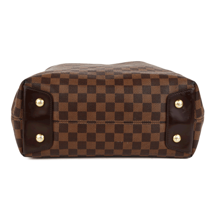 base view of Louis Vuitton Damier Ebene Duomo Hobo Bag