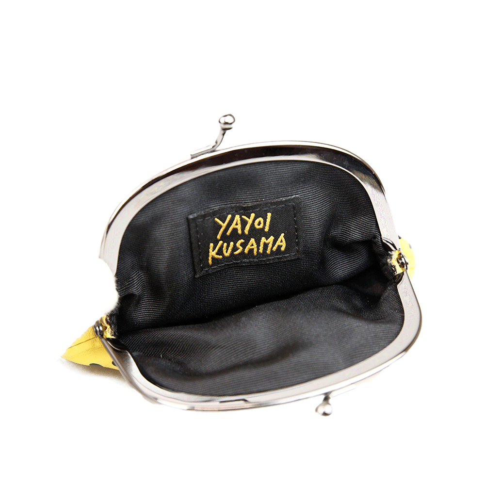 Yayoi Kusama Black & Yellow Pumpkin Coin Purse