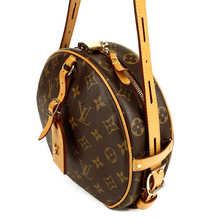 side view of Louis Vuitton Monogram Coated Canvas Boite Chapeau Souple MM