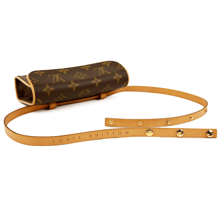 strap view of Louis Vuitton Monogram Coated Canvas Pochette Florentine Belt Bag