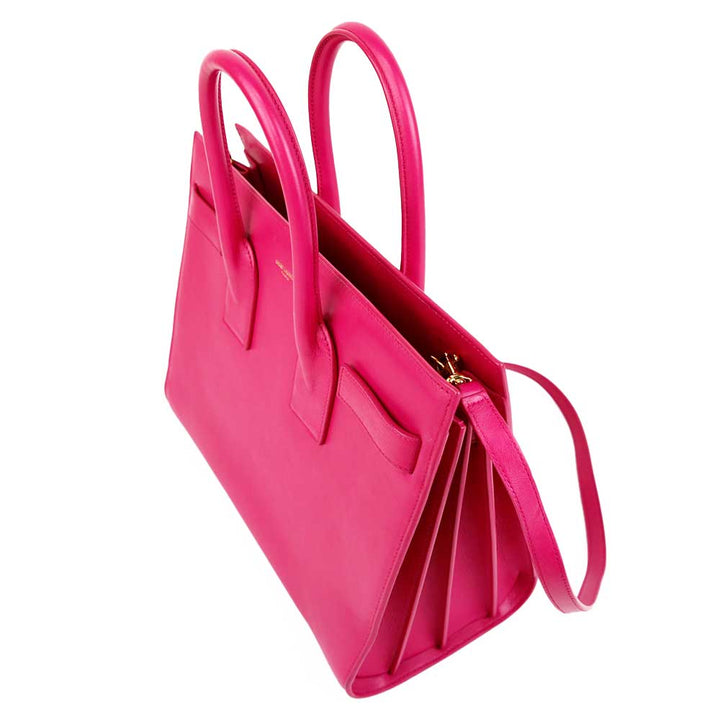 Saint Laurent Bubble Gum Pink Small Sac de Jour Tote Bag