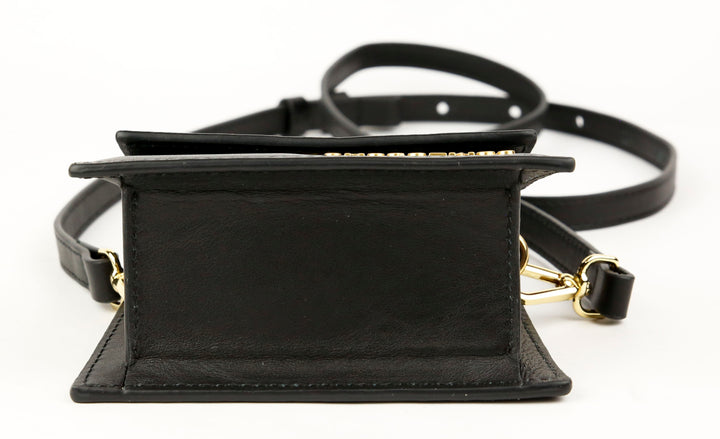 Jacquemus Black Leather Mini Le Chiquito Crossbody Bag