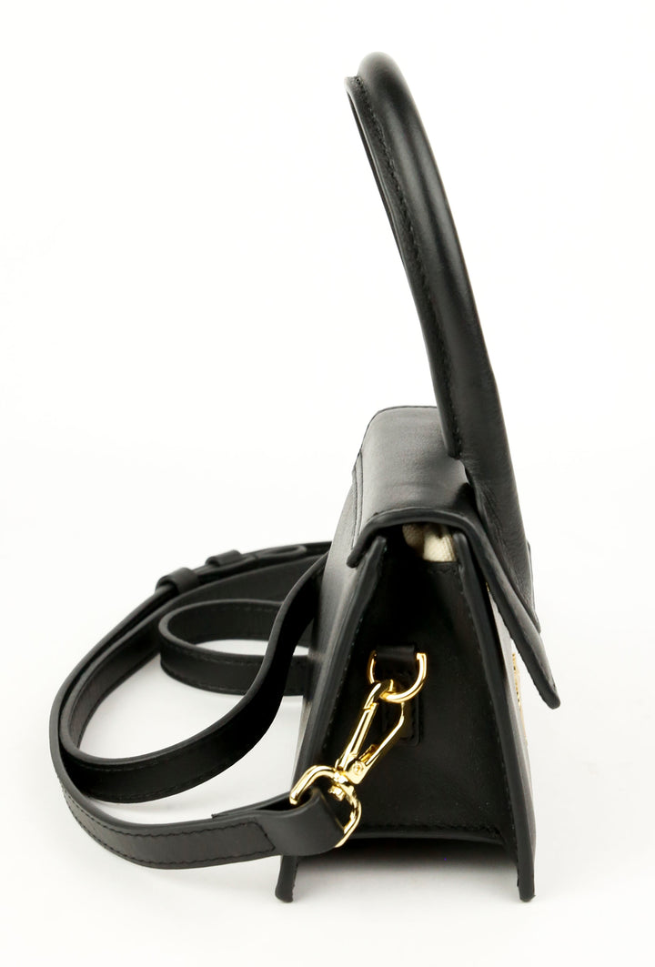 Jacquemus Black Leather Mini Le Chiquito Crossbody Bag