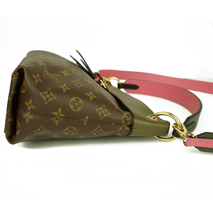 Side View of Louis Vuitton Tuileries Besace Monogram Satchel